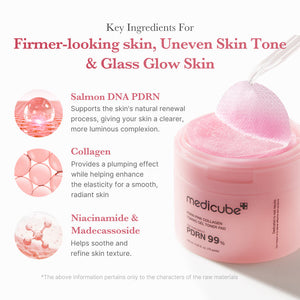 MEDICUBE PDRN Pink Collagen Gel Toner Pad
