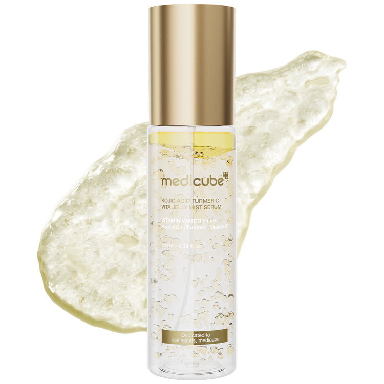 MEDICUBE Kojic Acid Turmeric Vitamin Gold Jelly Mist Serum