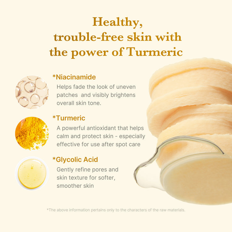 MEDICUBE Kojic Acid Turmeric Toner Pad