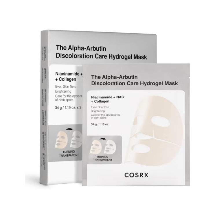 COSRX THE ALPHA ARBUTIN DISCOLORATION HYDROGEL MASK 34GM 3S