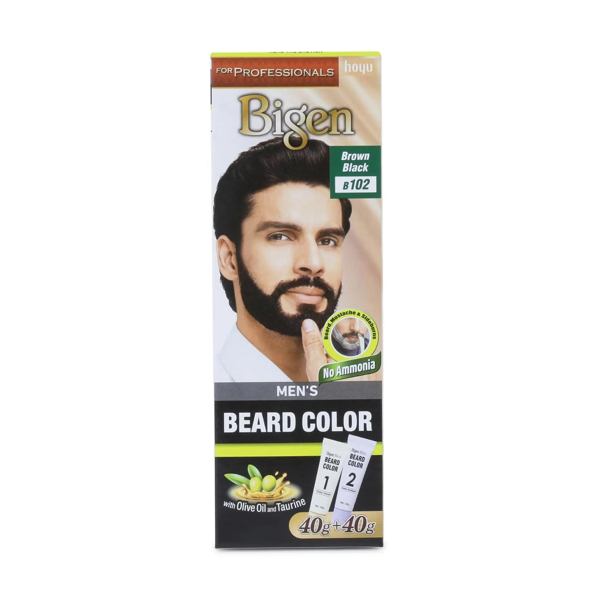 Bigen Men's Beard Colour B102 Brown Black
