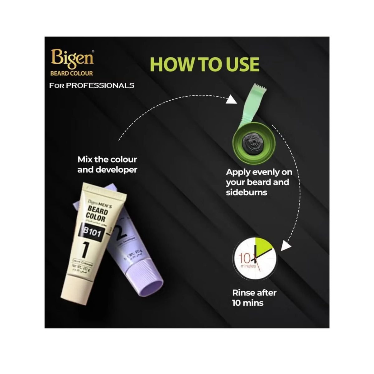 Bigen Men's Beard Colour B102