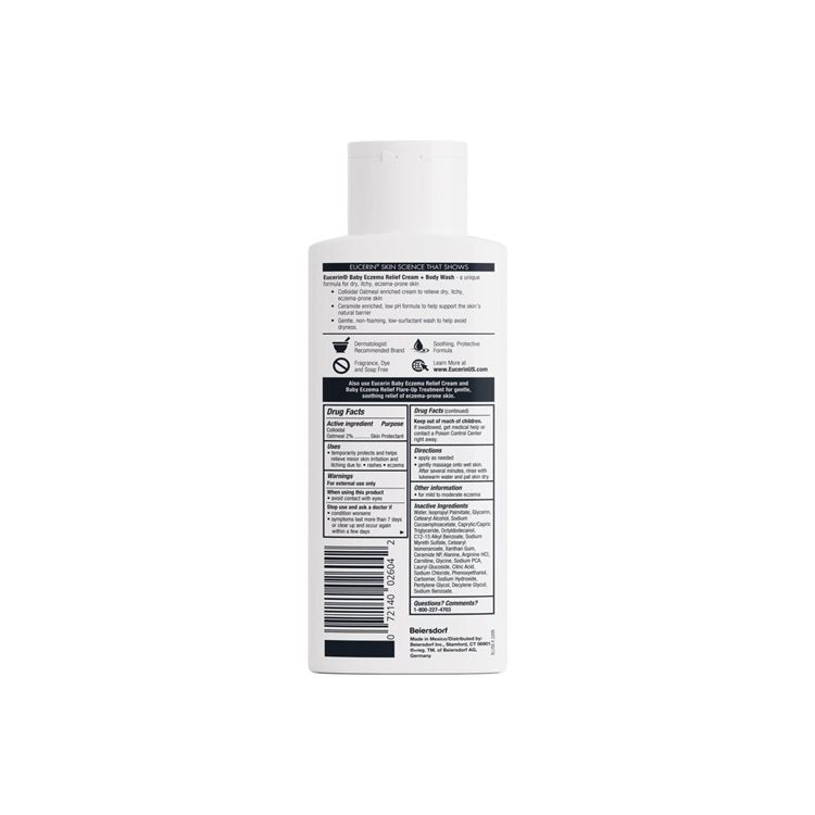 EUCERIN BABY ECZEMA RELIEF CREAM & BODY WASH 400ML