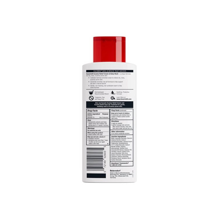 EUCERIN ECZEMA RELIEF CREAM BODY WASH 400ML