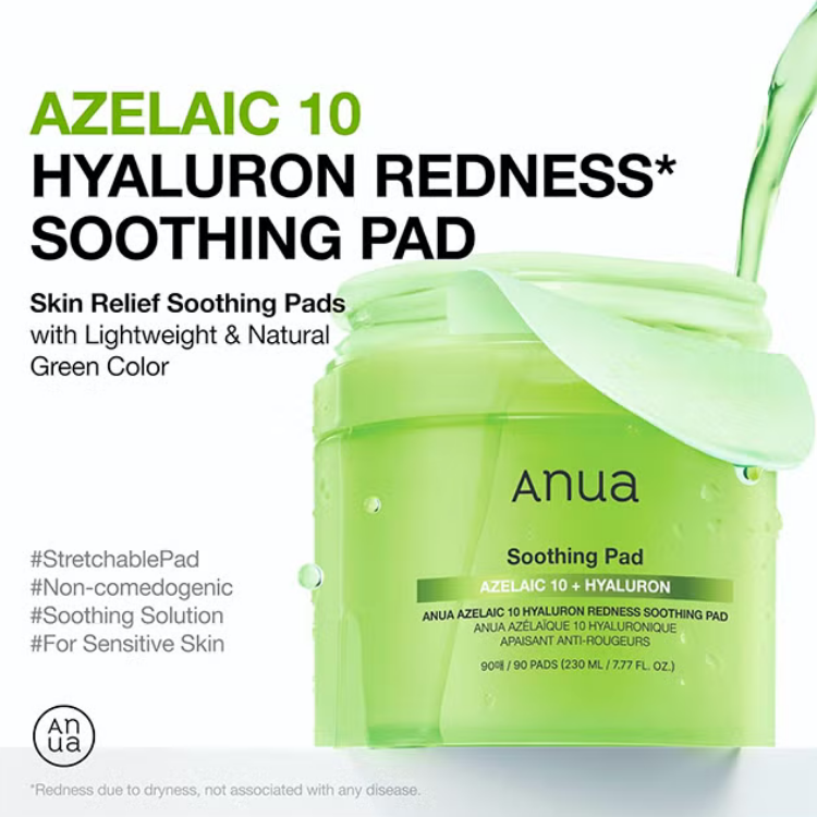 ANUA SOOTHING PAD AZELAIC 10+HYALURON 230ML