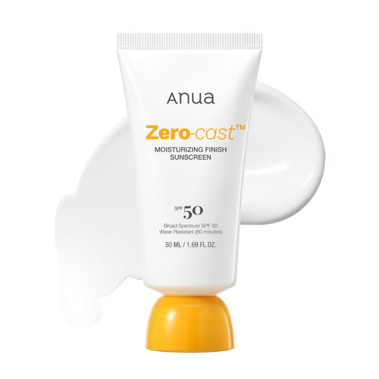 ANUA ZERO CAST MOIST FINISH SUNSCREEN SPF50 50ML