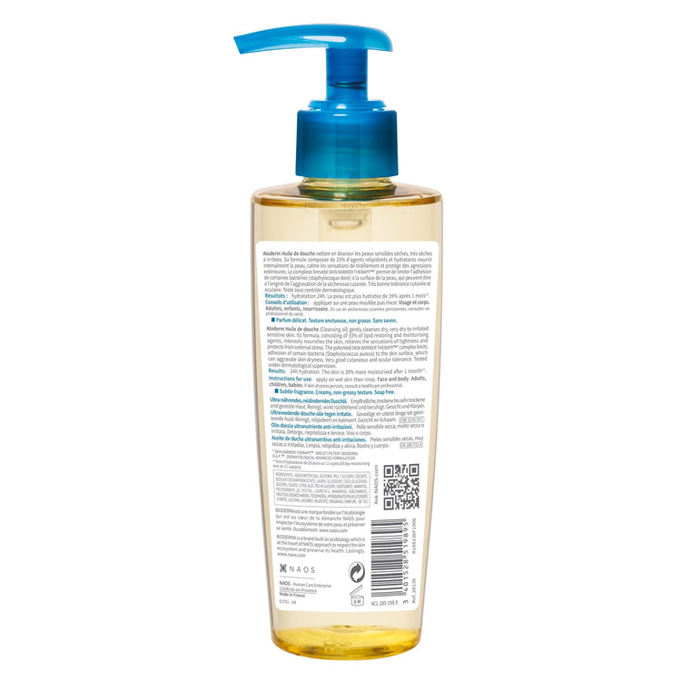 B.D ATODERM SHOWER OIL DE DOUCH 200ML