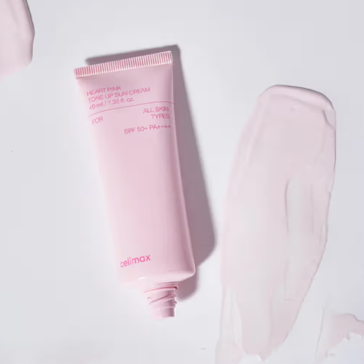 CELIMAX HEART PINK TONE UP SUN CREAM 40ML