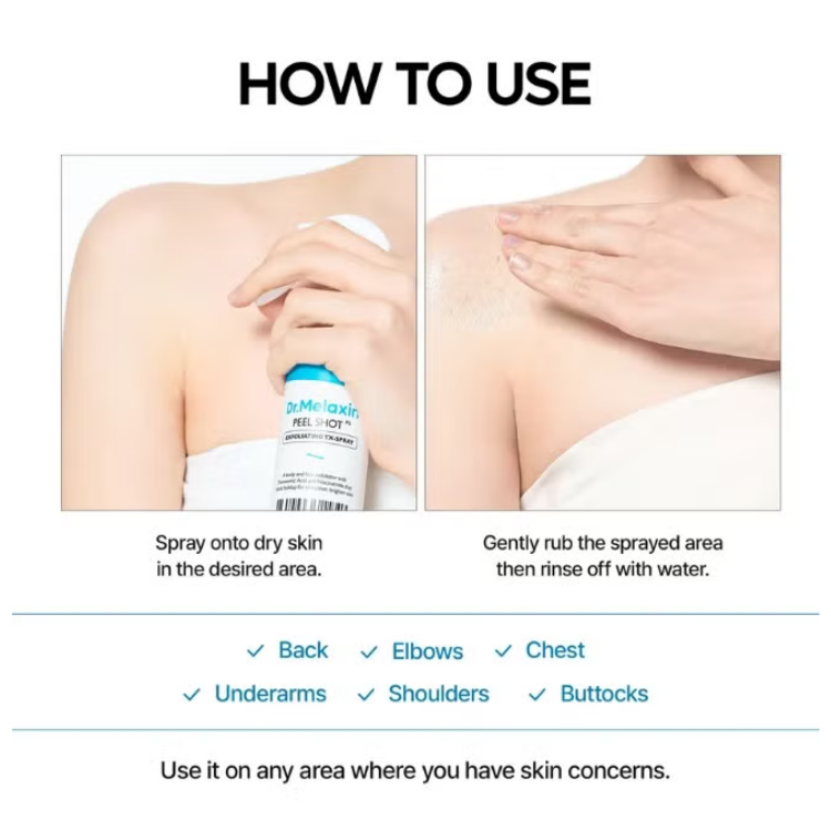 DR MELAXIN PEEL SHOT EXFOLIATING TX-SPRAY 200ML