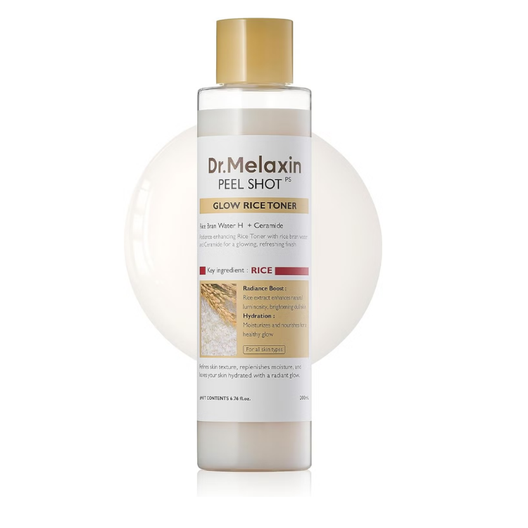 DR MELAXIN PEEL SHOT GLOW WHITE RICE TONER 200ML