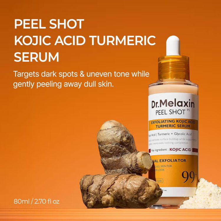 DR MELAXIN PEEL SHOT KOJIC ACID TURMERIC SERUM 80ML