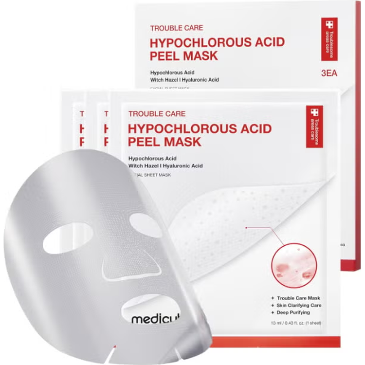 MEDICUBE TROUBLE CARE HYPOCHLOROUS ACID PEEL MASK 3S 13ML