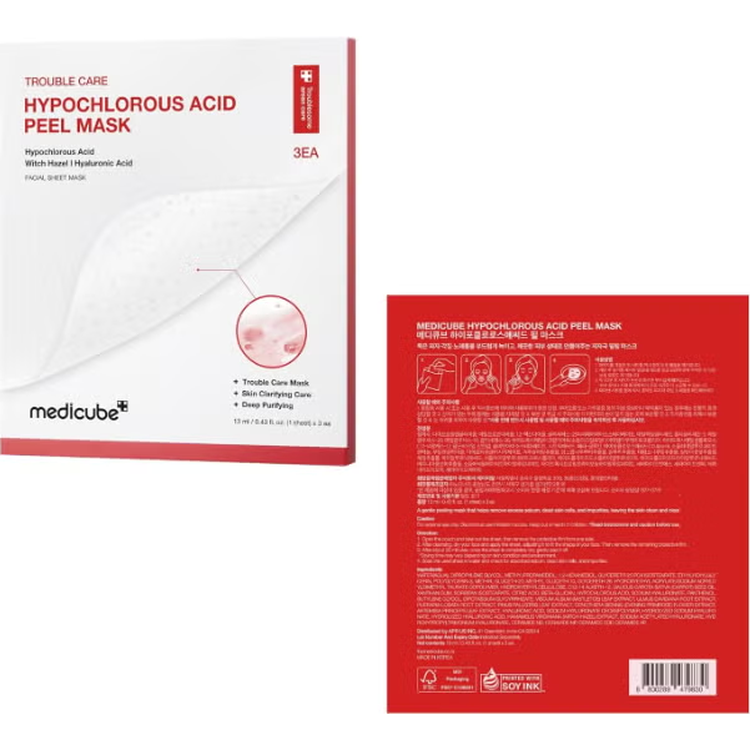 MEDICUBE TROUBLE CARE HYPOCHLOROUS ACID PEEL MASK 3S 13ML