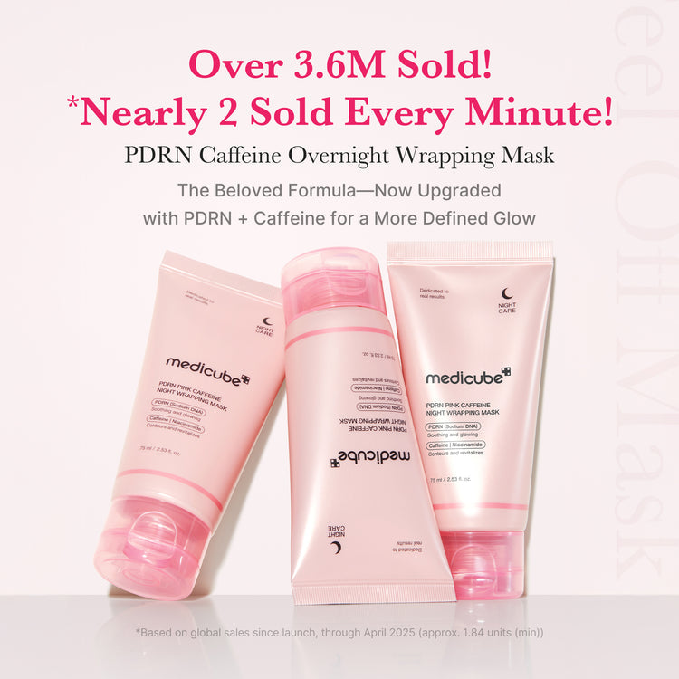 MEDICUBE PDRN Pink Caffeine Overnight Wrapping Mask