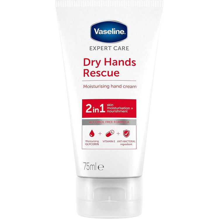 VASELINE DRY HANDS RESCUE CREAM 75ML