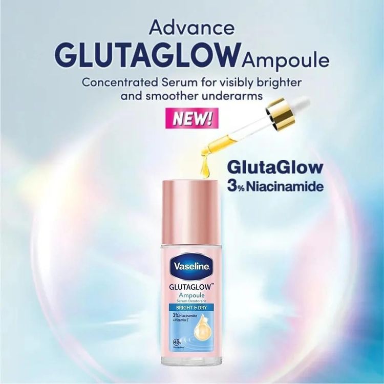 VASELINE GLUTA GLOW AMPOULE SERUM DEODORANT 48H 45ML