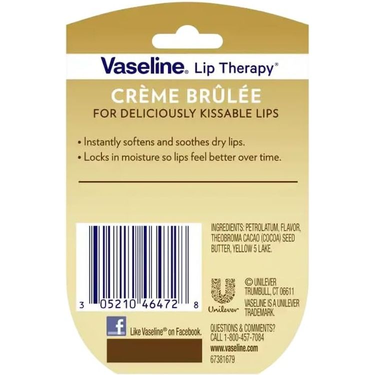 VASELINE LIP THERAPY CREAM BRULEE 7GM